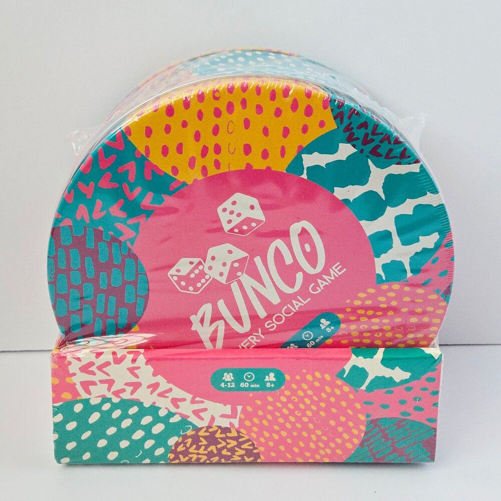 Bunco Party Game A Very Social Game Sealed Tin 4-12 Players Ages 8+
